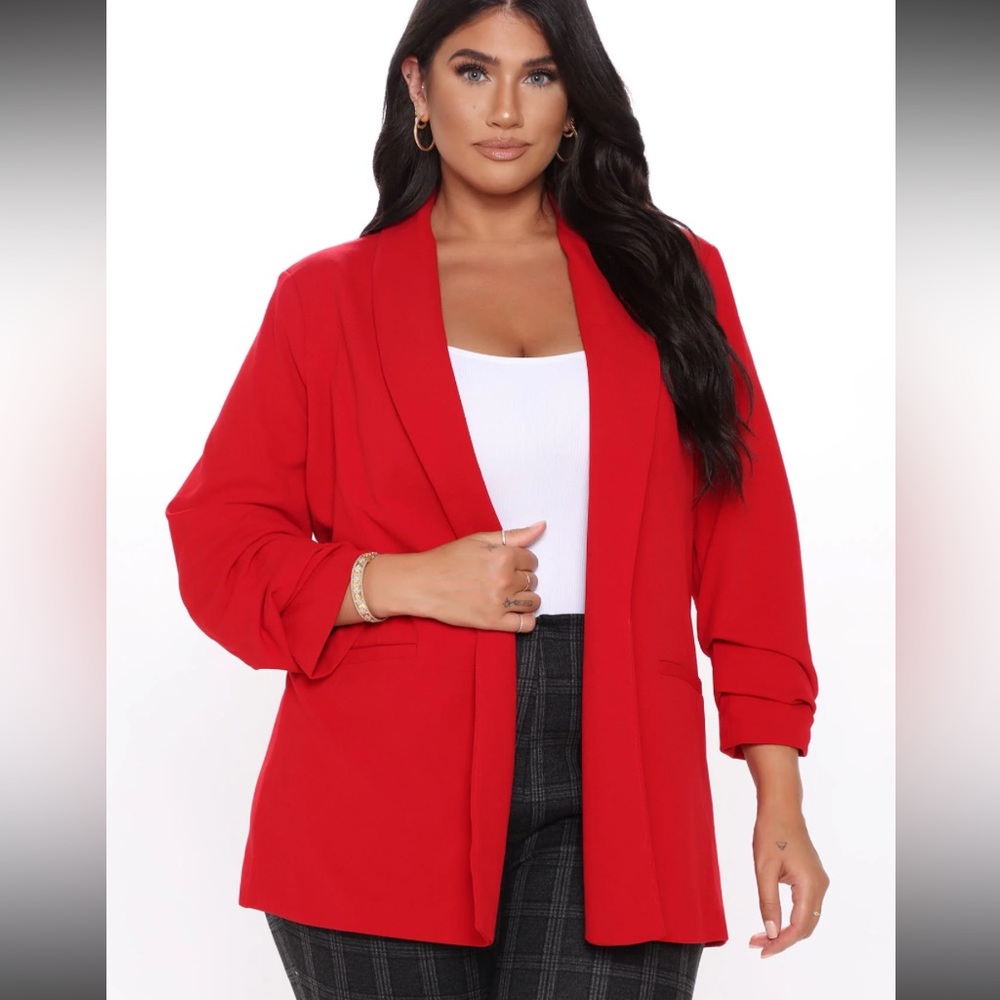 Red blazer